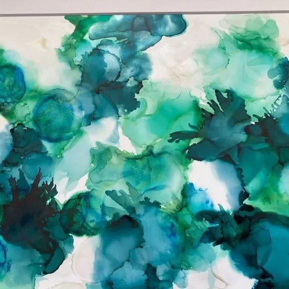 New Original Signed Artwork Alcohol Ink on Paper - Picture 4 of 6